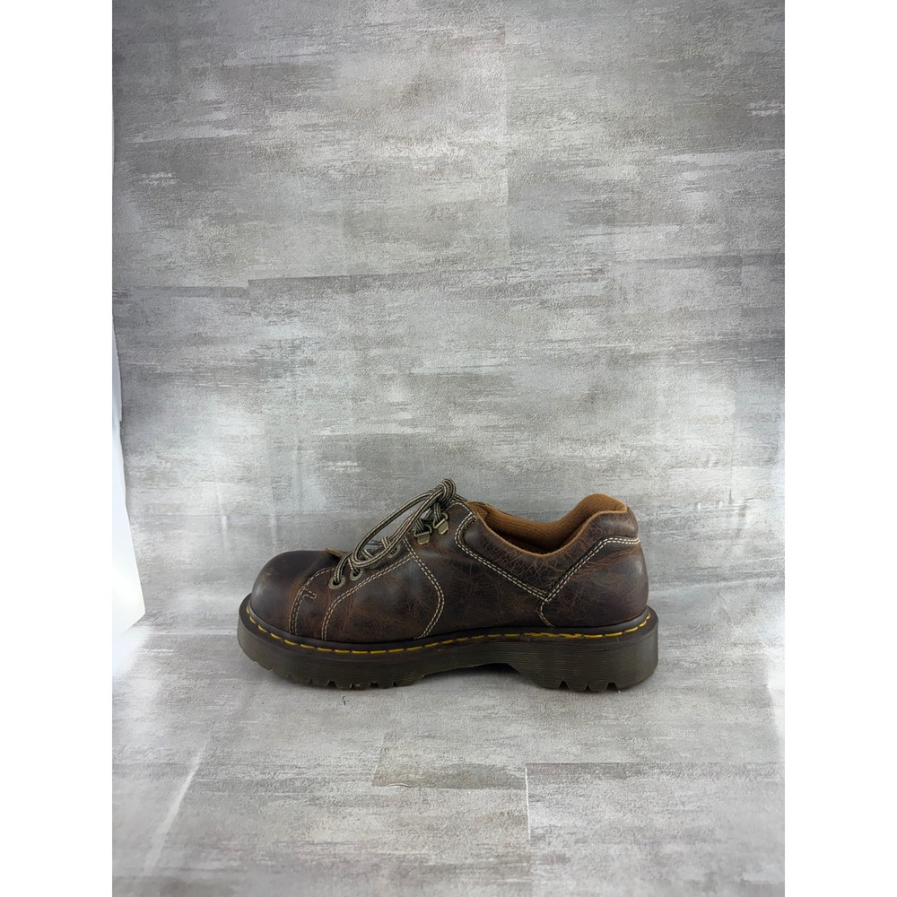Dr Martens 10940 Brown Leather Lace Up Lug Sole Oxford Shoes Men Sz 10 - Picture 4 of 11